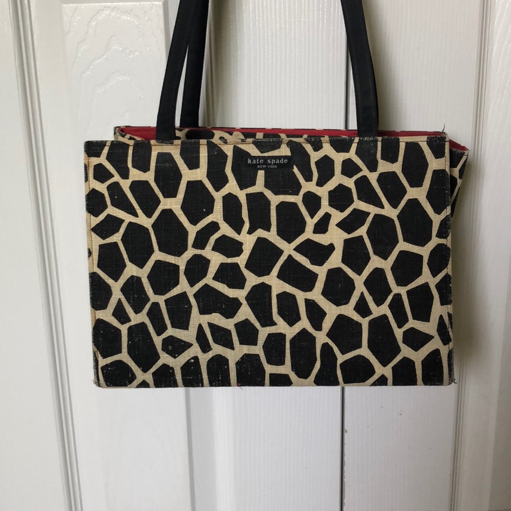 Giraffe print purse